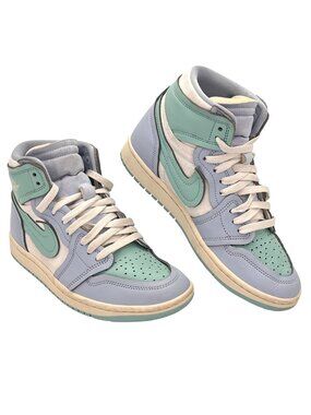 Nike Air Jordan 1 Retro High OG Sneakers Womens Shoes 8 Ice Blue & Mint Green